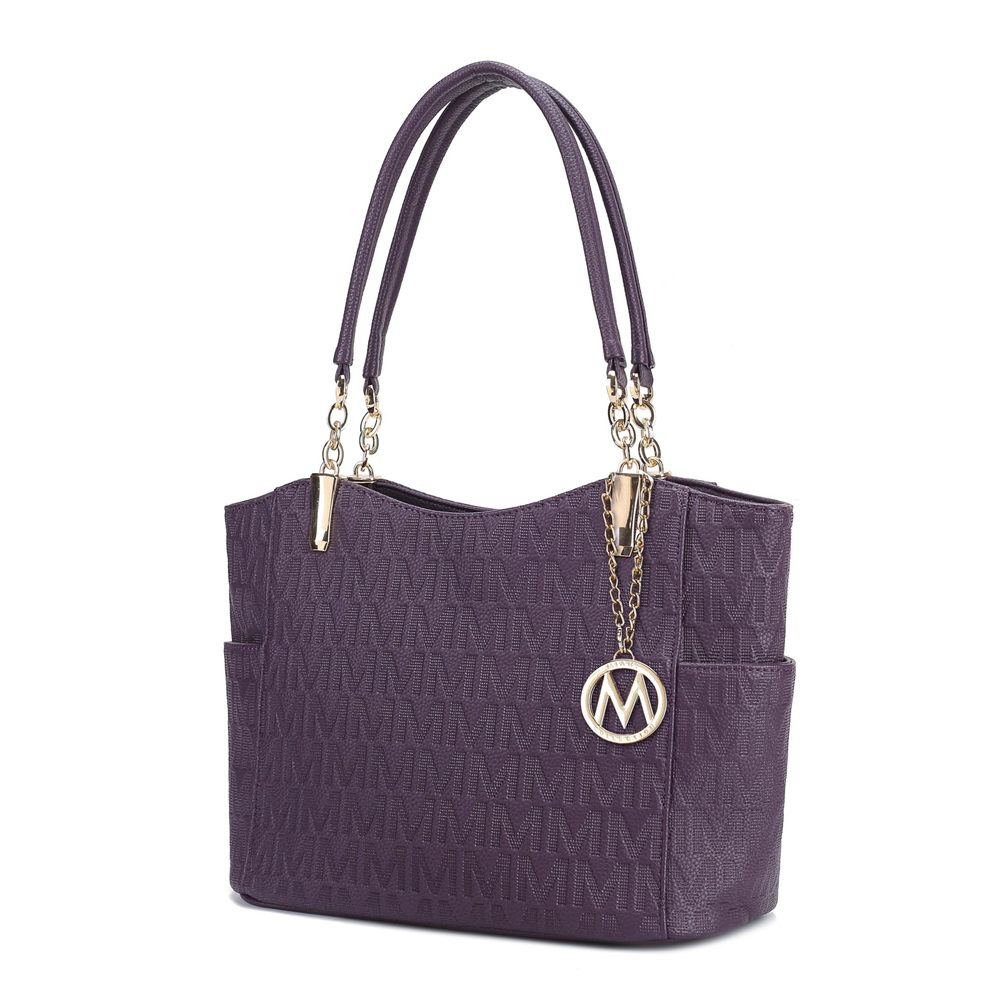 Vegan Leather Satchel Tote Bag – Top Handle Purse by Mia K